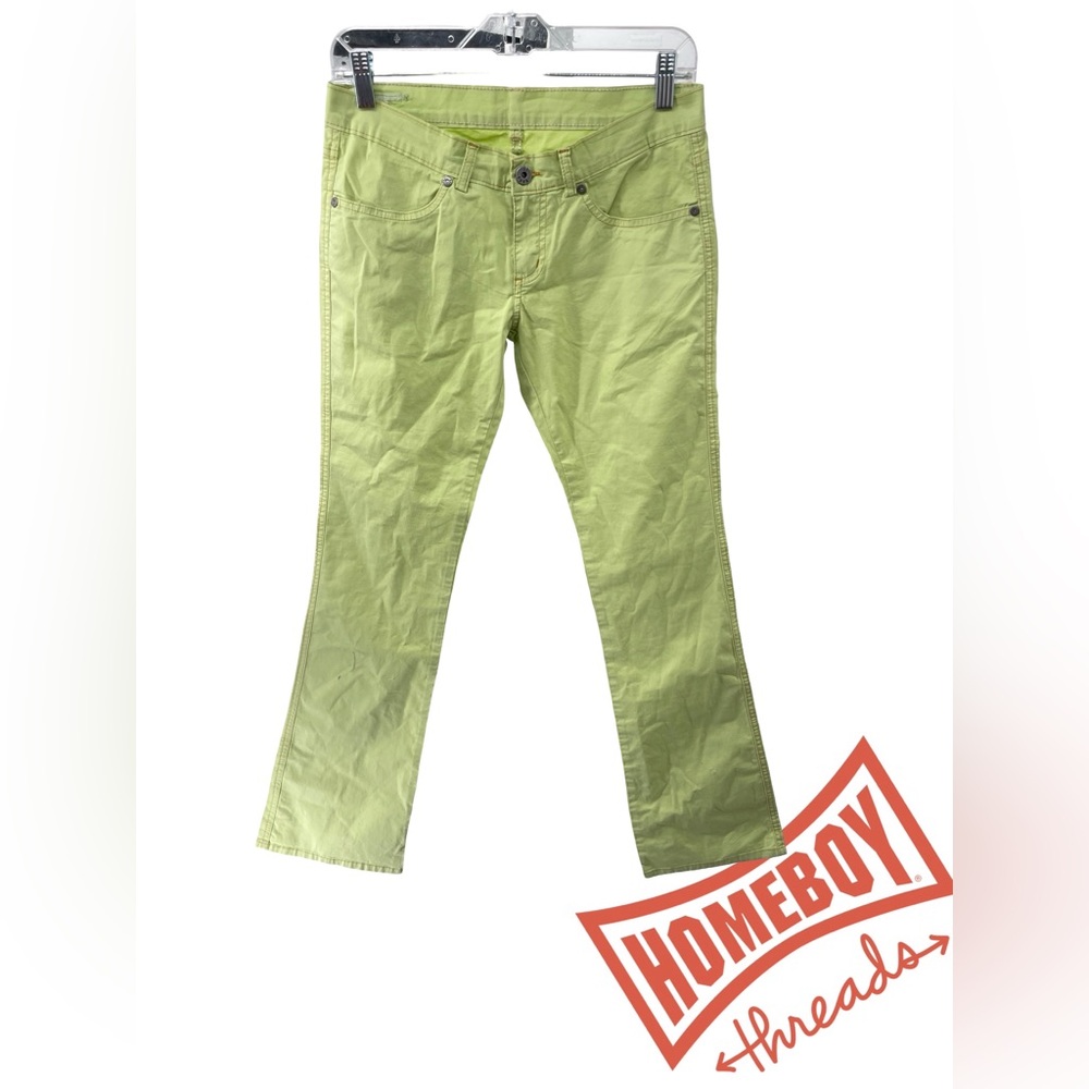 Turh Light Green Cotton Pants